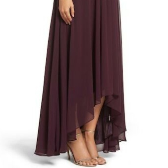 🌺 ELIZA J  Embellished Pleated Chiffon Gown - Picture 3 of 8